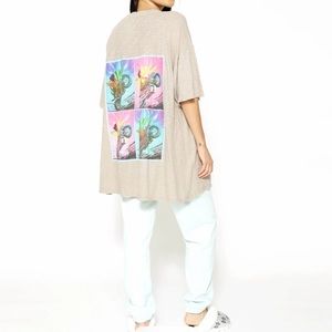 NWT Boys Lie Break The Cycle Boyfriend T-Shirt 'Brown'